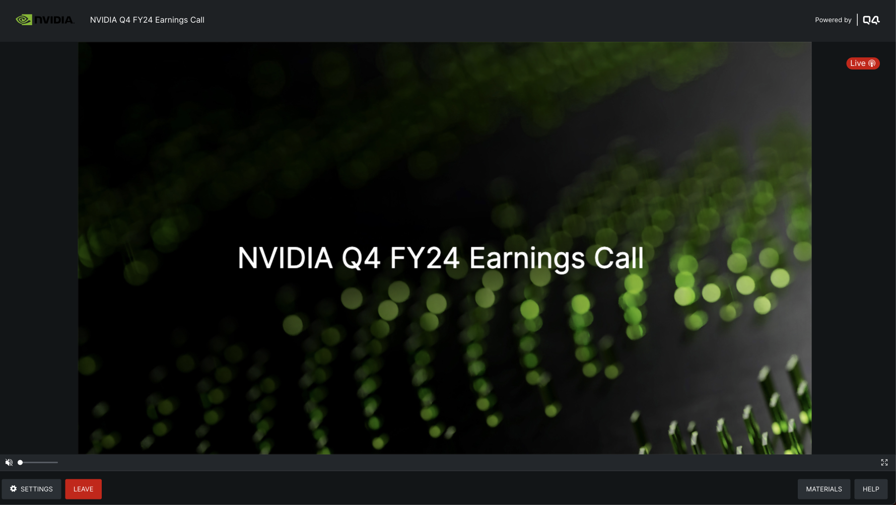 NVDA CEO going live
