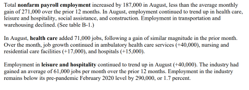 US August Unemployment Rate