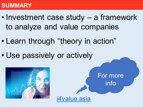 How to learn from investment case studies