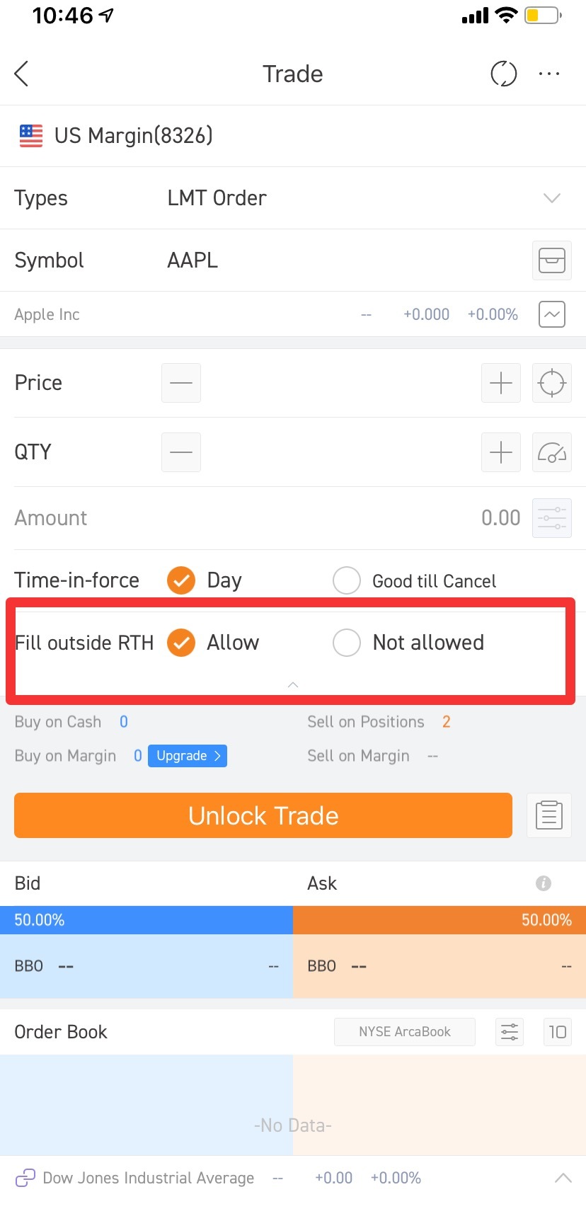 Pre-Market and Post Market trading are supported on Moomoo!