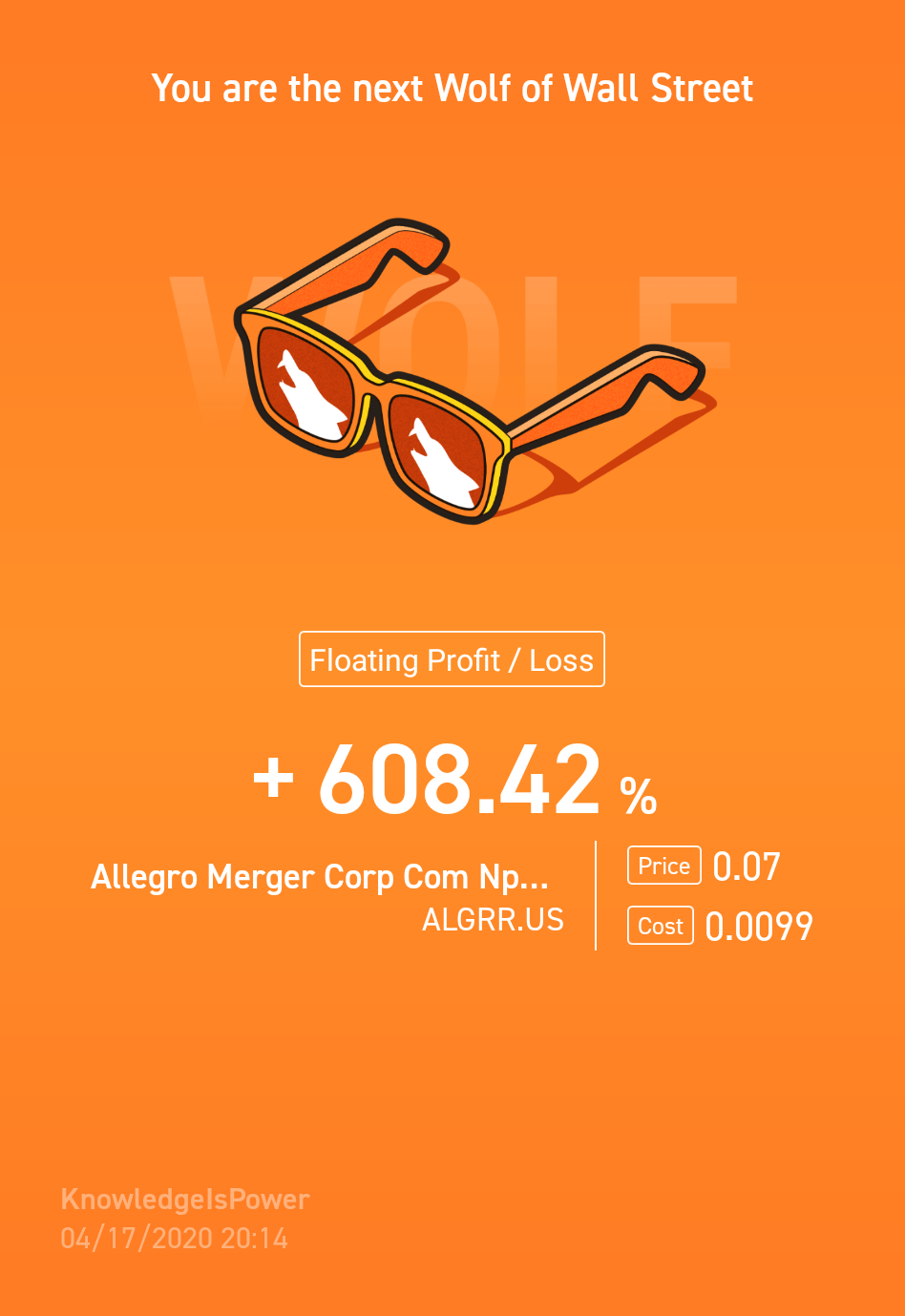 $Allegro Merger Corp Com Npv (S/R 31/12/2023) (ALGRR.US)$