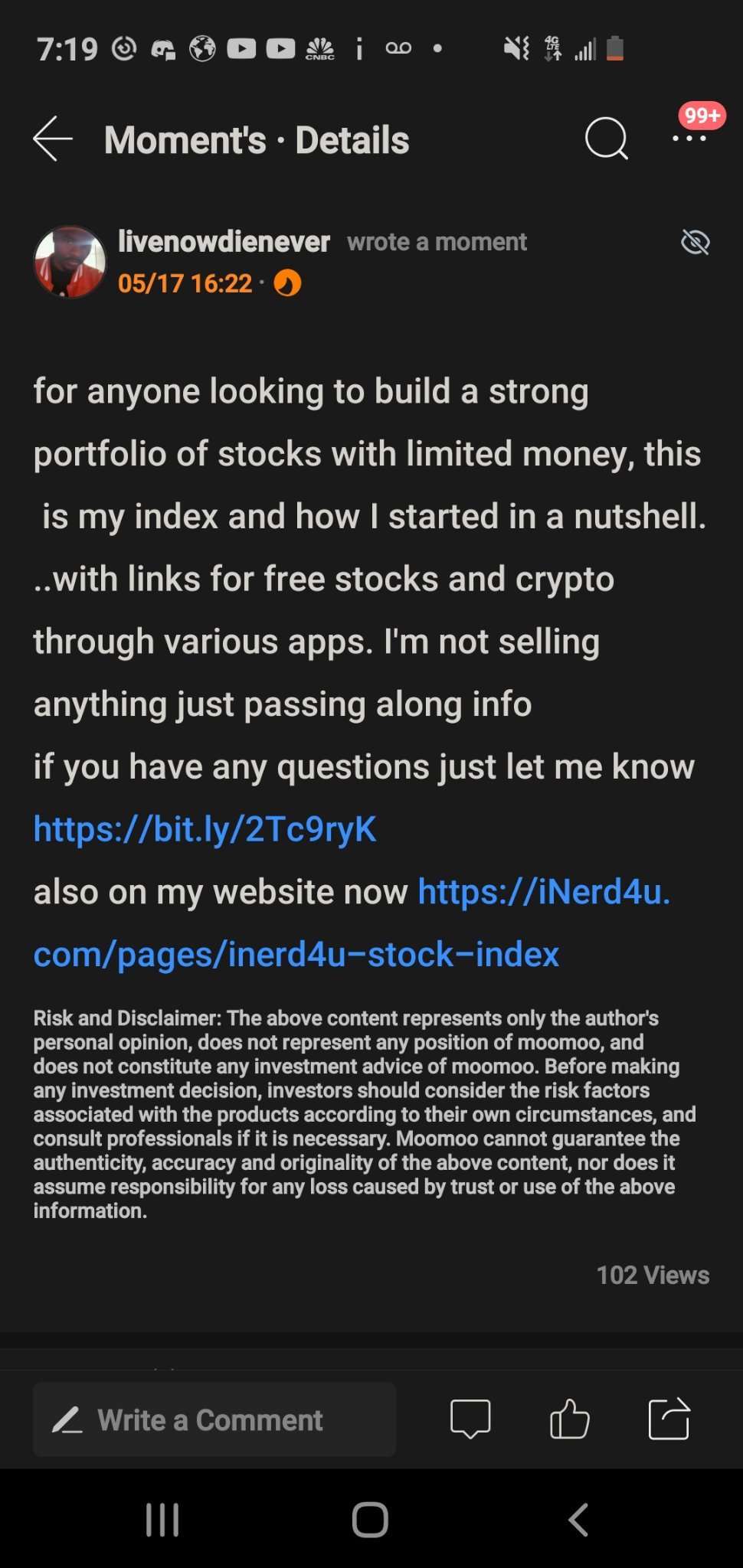 Whoa, sorry to any one that can't get the investing info before someone thinks the post... after days of people doing it. I've shared my portfolio that has had ...