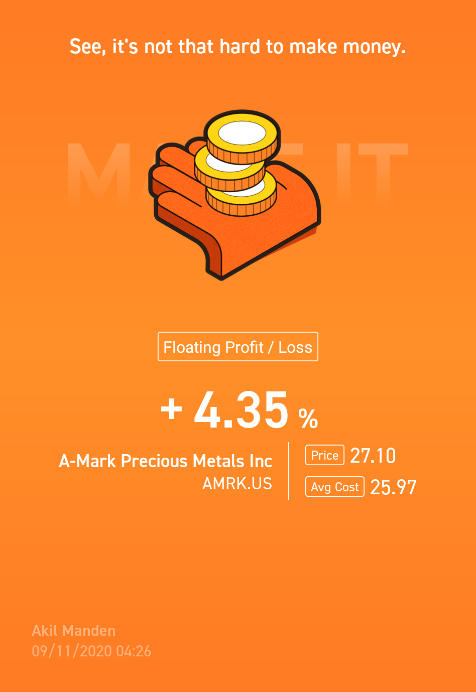 $A-Mark Precious Metals (AMRK.US)$