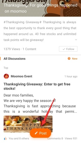 Thanksgiving Giveaway: Enter to get free stocks!