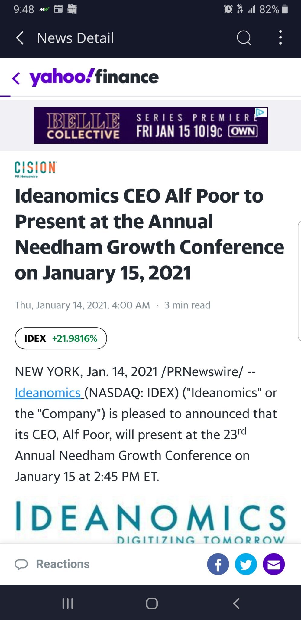 $Ideanomics (IDEX.US)$