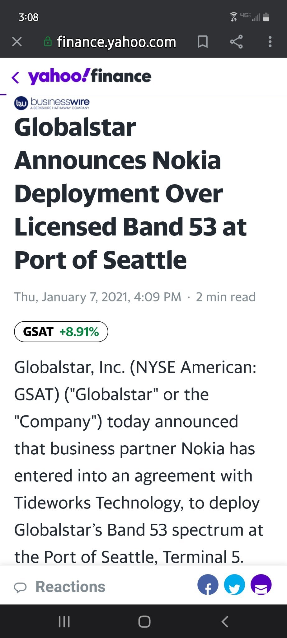 $Globalstar (GSAT.US)$