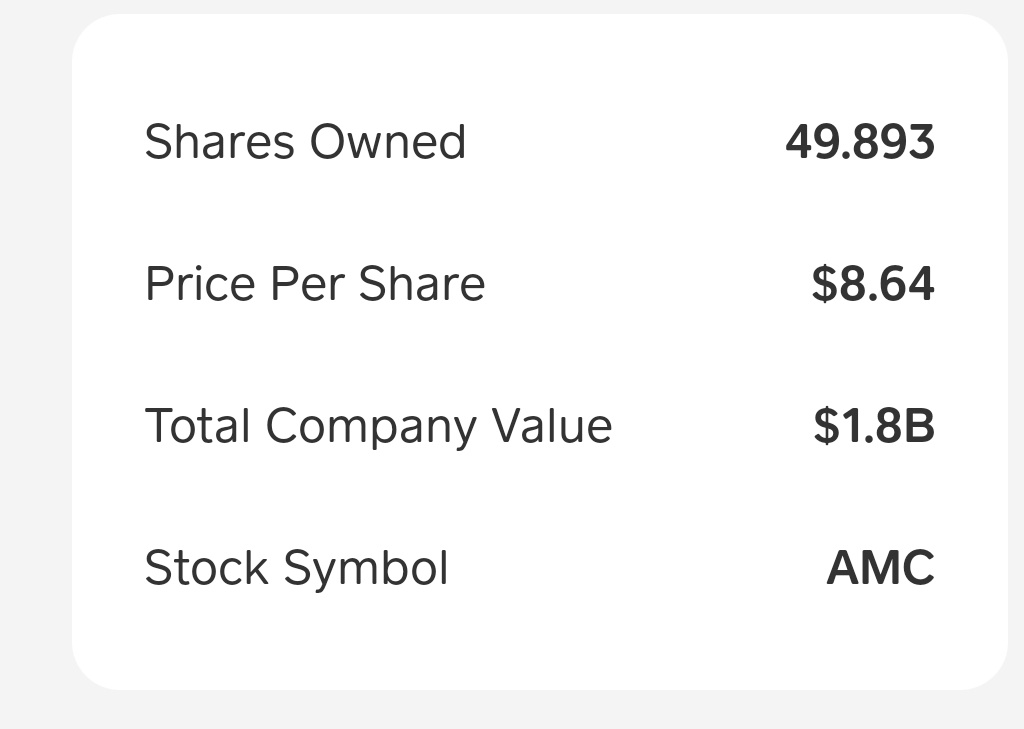 $AMC院線 (AMC.US)$ 我不會離開，節目繼續進行。去你的華爾街！