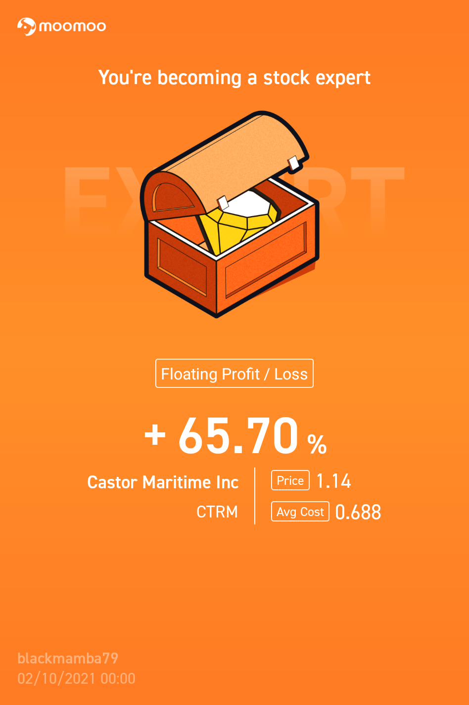 $Castor Maritime (CTRM.US)$ learning as you go...🥰