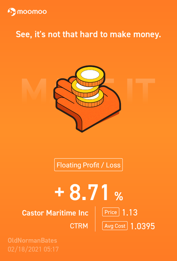 $Castor Maritime (CTRM.US)$ 購買了更多我們的船只！