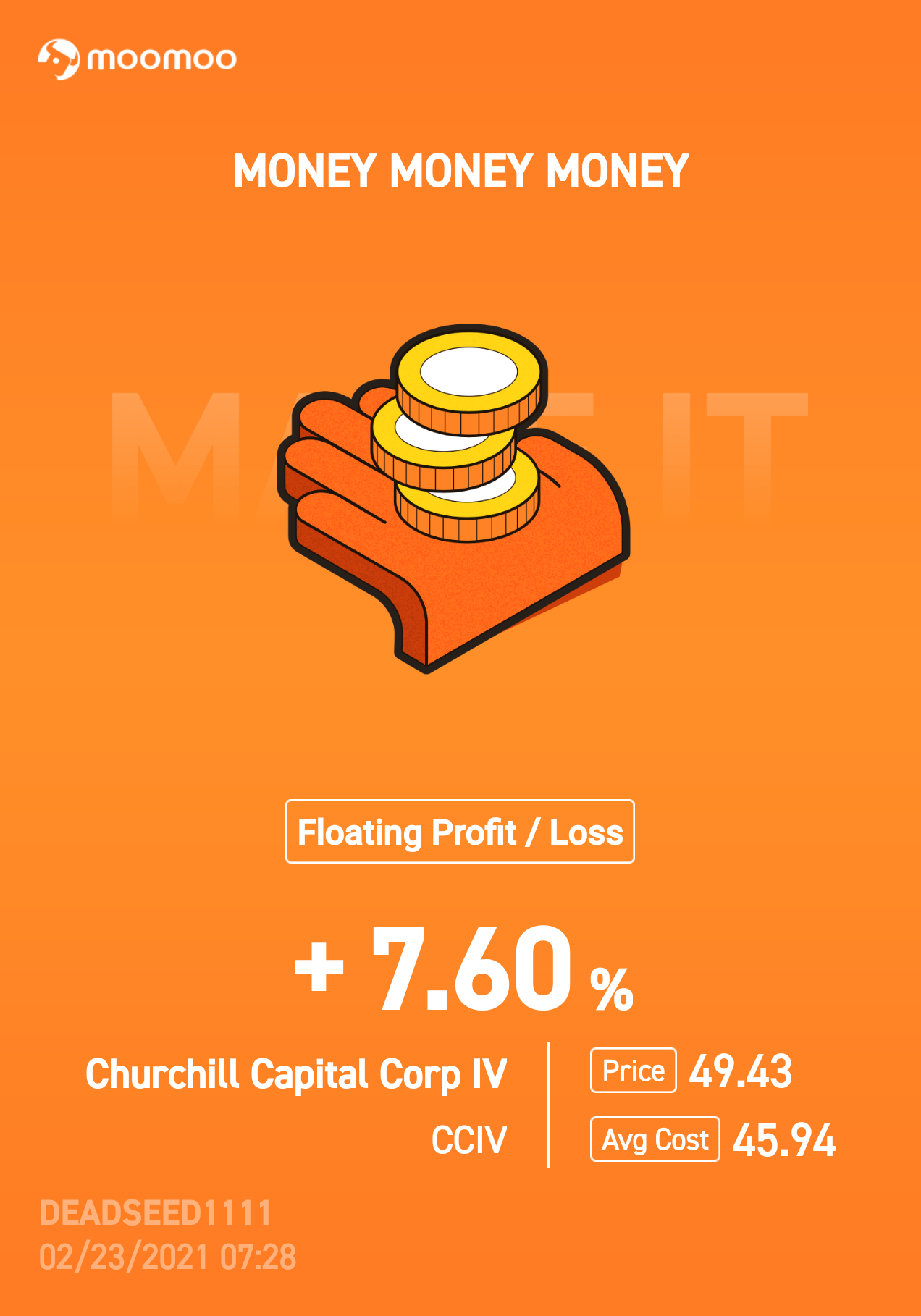 $Churchill Capital Corp IV (CCIV.US)$ 三分钟后...