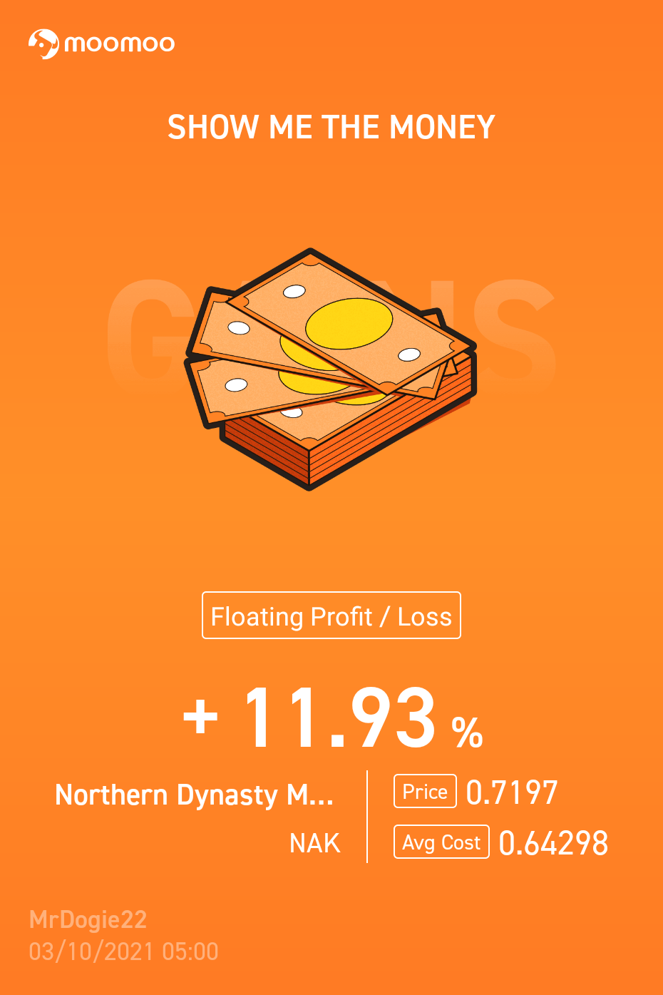 $Northern Dynasty Minerals (NAK.US)$我们去拿去 $$ 然后去月球吧。