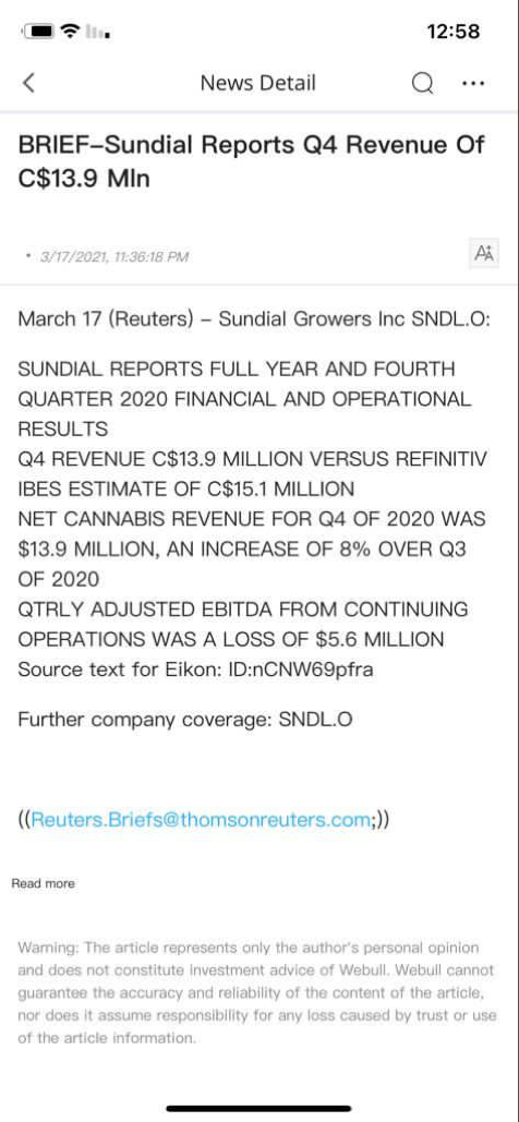 $SNDL Inc (SNDL.US)$ First resistance 1.76  Then 1.9 > 2 and more ..💰 pay day 🔜   Yesterday was their best ER ever 💹  SNDL Buy&Hold