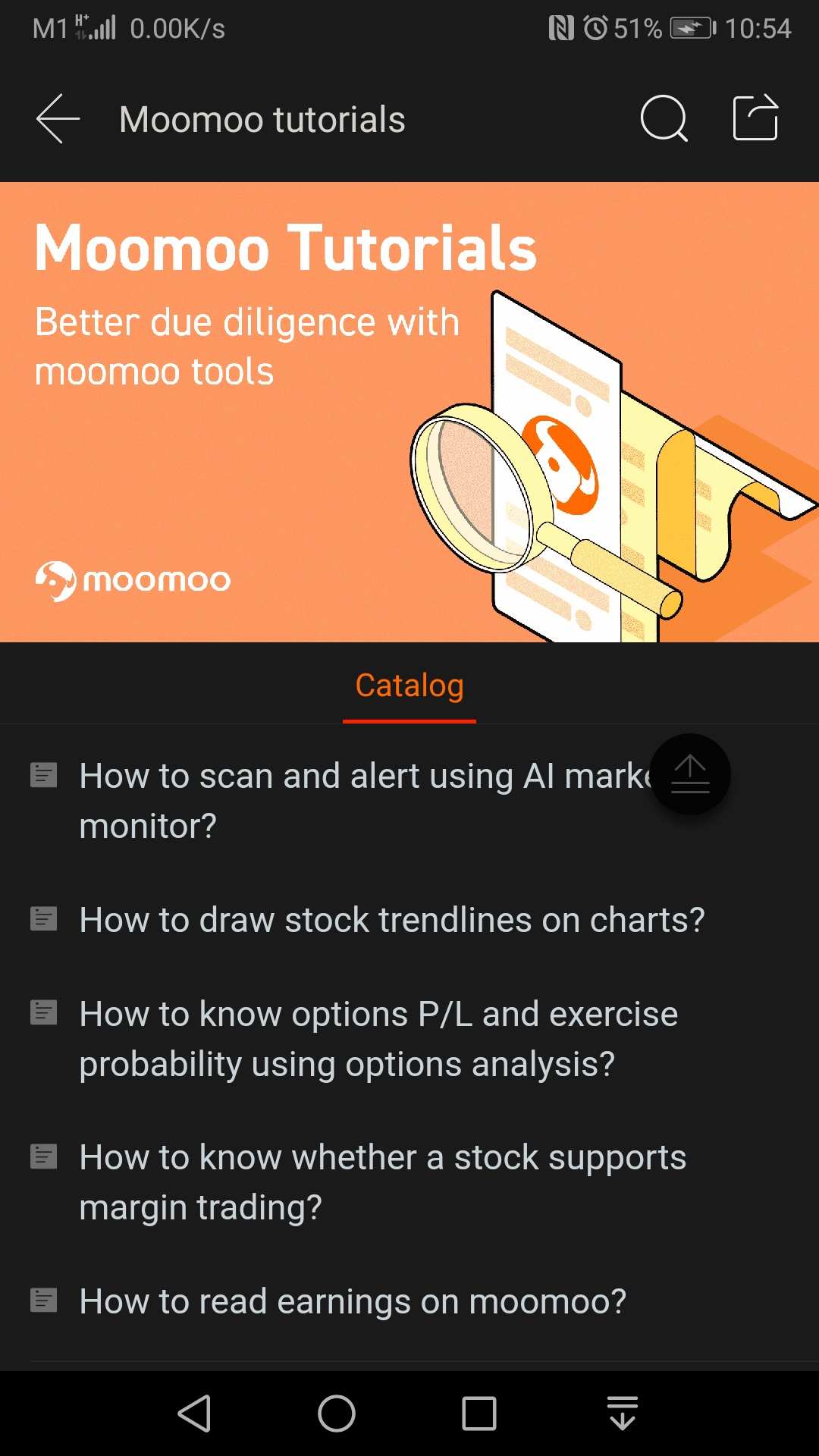 你好，我使用安卓版本使用这个moomoo交易平台好几个星期了，我非常感谢有机会使用它，因为每当你交易时收取的费用都非常低...  因此，在尝试了这个平台之后，我发现这个教程非常有用...   ✨ 新MooMOO用户的基本基本信息和分步指南。  ✨ 登录 MooMoo 应用程序后，前往 “我” 选项卡，旁边有一个图标可以...