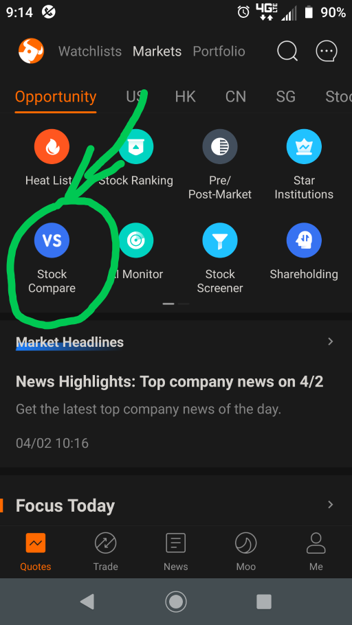 股票对比 #moomoo复活节彩蛋