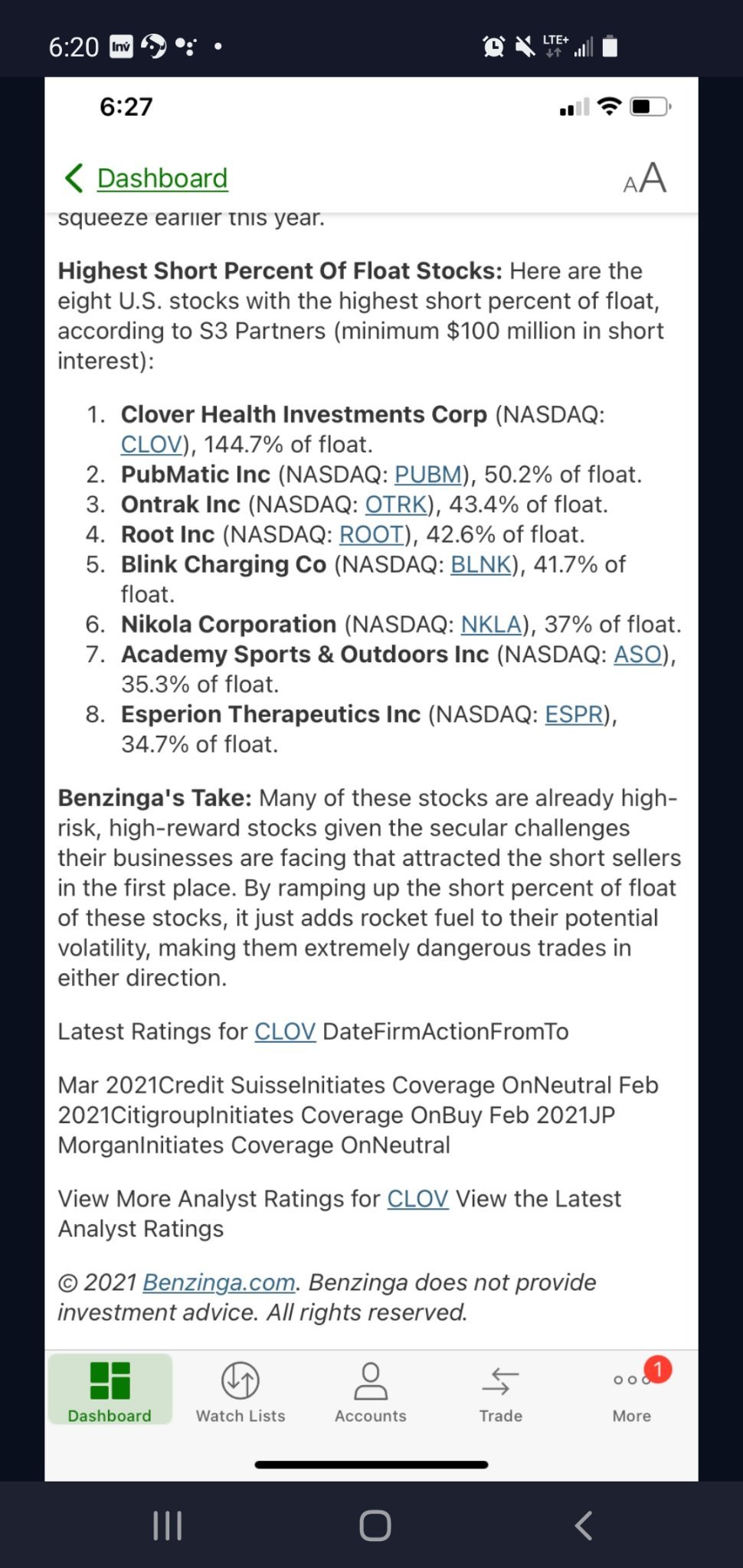 $Clover Health (CLOV.US)$