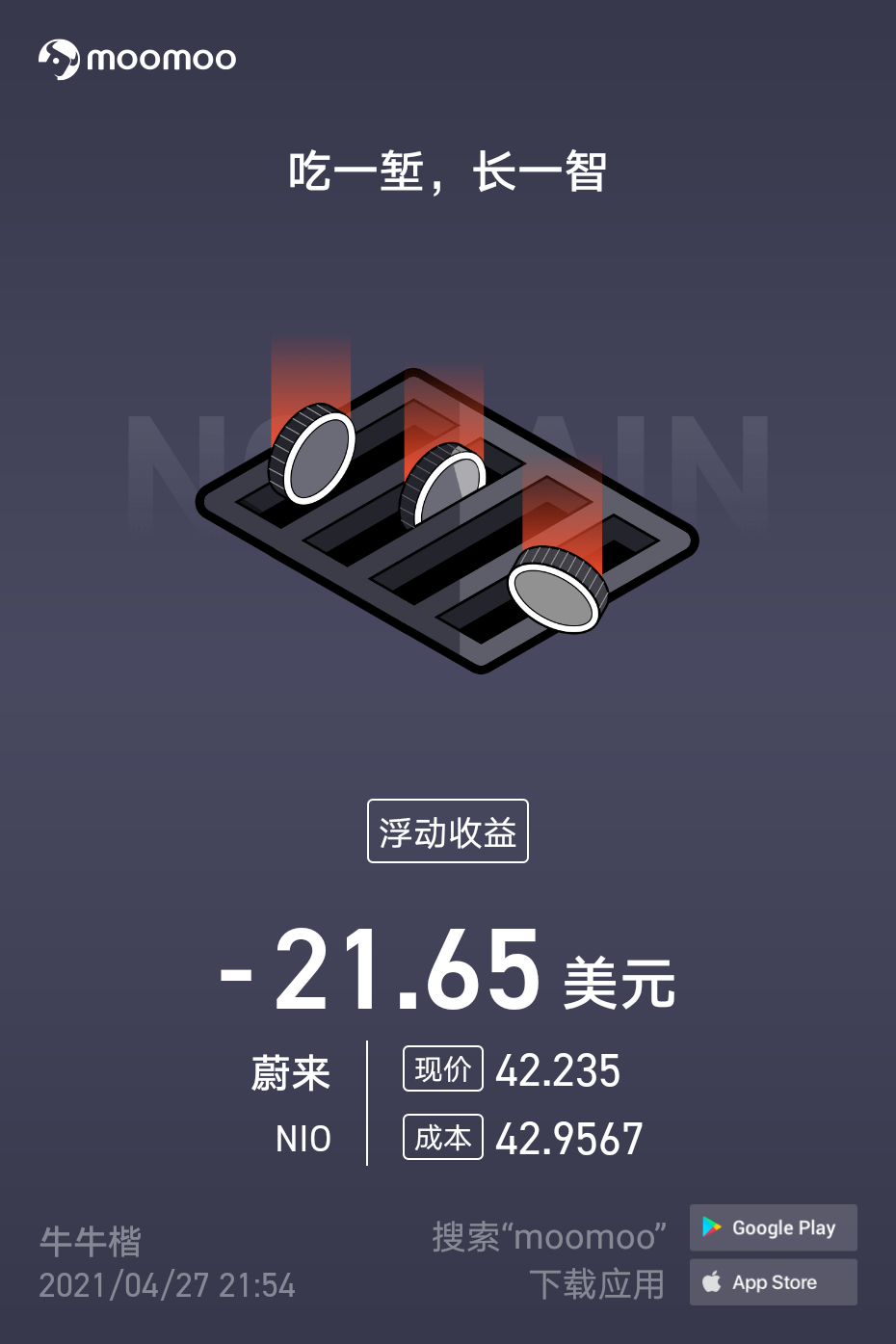 $蔚來 (NIO.US)$ 盤前買了點，太急了。😂雞腿沒吃到，燒雞沒了。😂