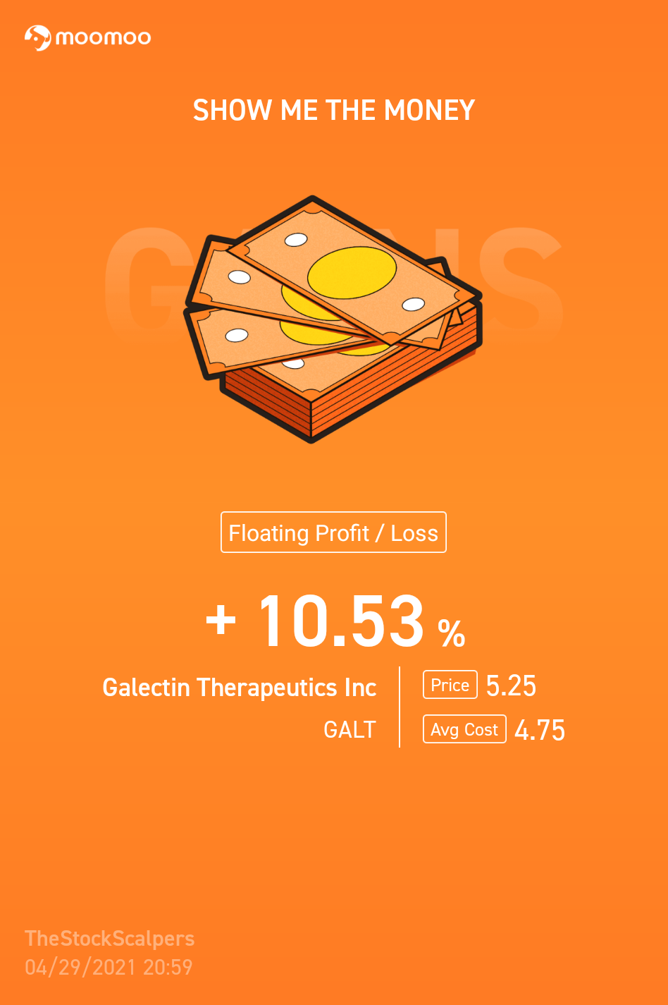 $Galectin Therapeutics (GALT.US)$ quick scalp 🤙