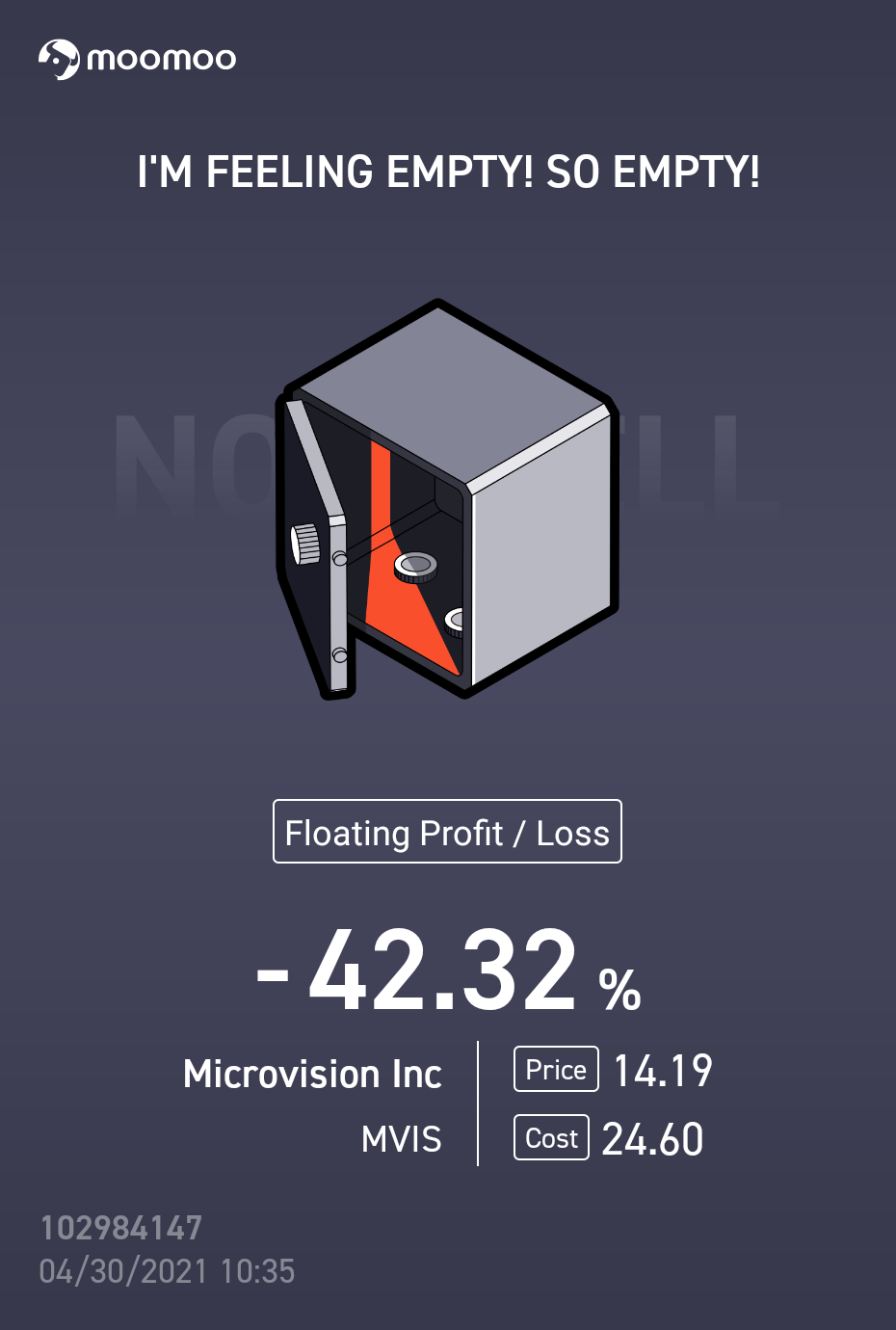 $維視圖像 (MVIS.US)$如果負面報導持續下去，耐心可能不是美德。現在看到這情況真是令人痛心。