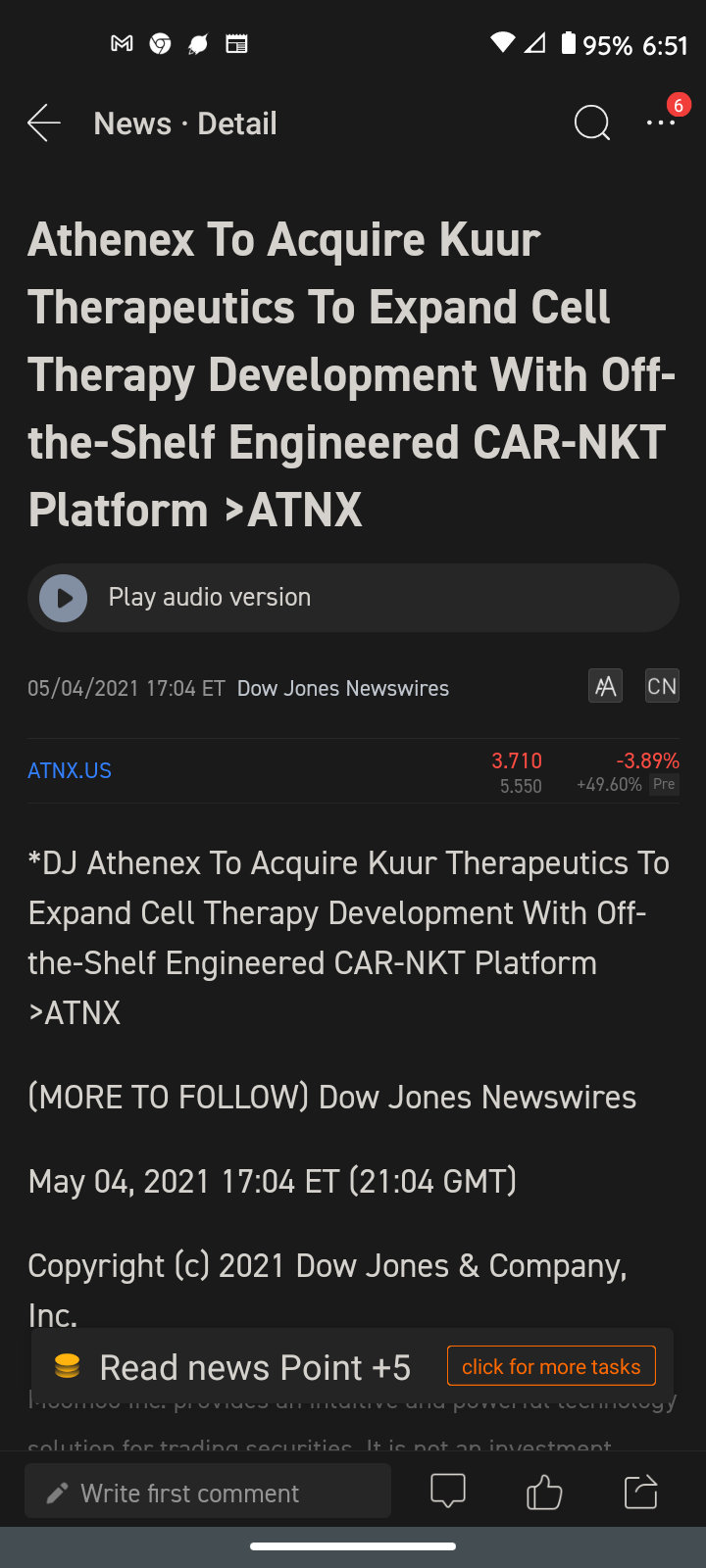 $Athenex (ATNX.US)$