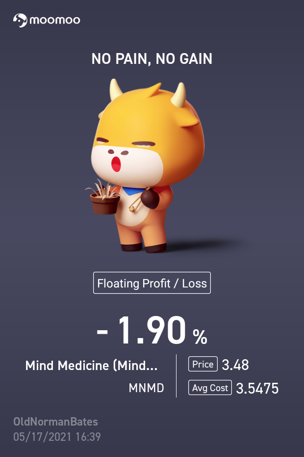 $Mind Medicine (MNMD.US)$ 走吧。