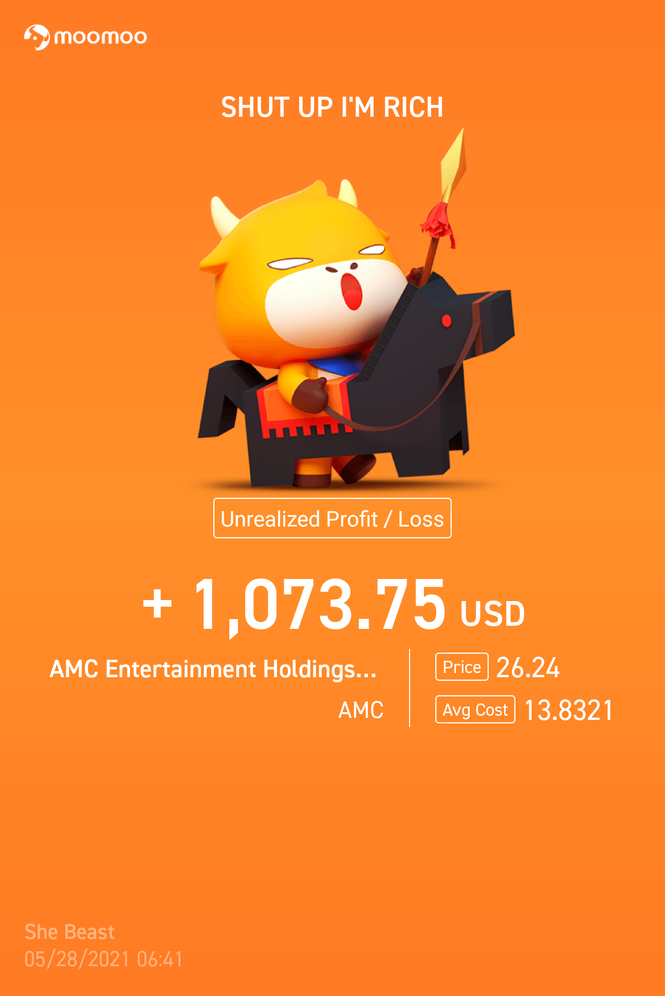 $AMCエンターテインメント クラスA (AMC.US)$行くぞ！切らないで！