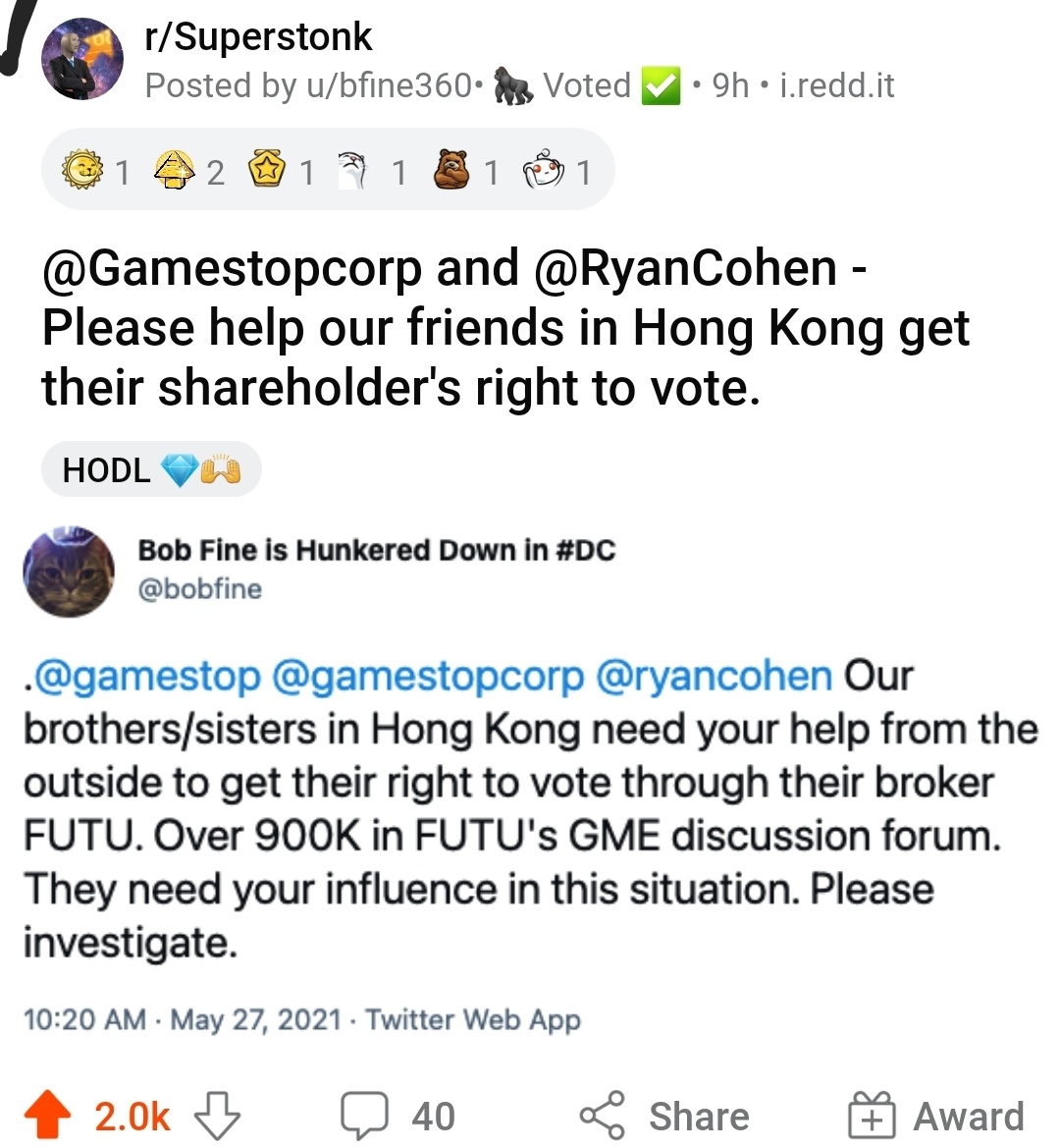 $GameStop (GME.US)$ Hey Futu let Hongkongers vote!