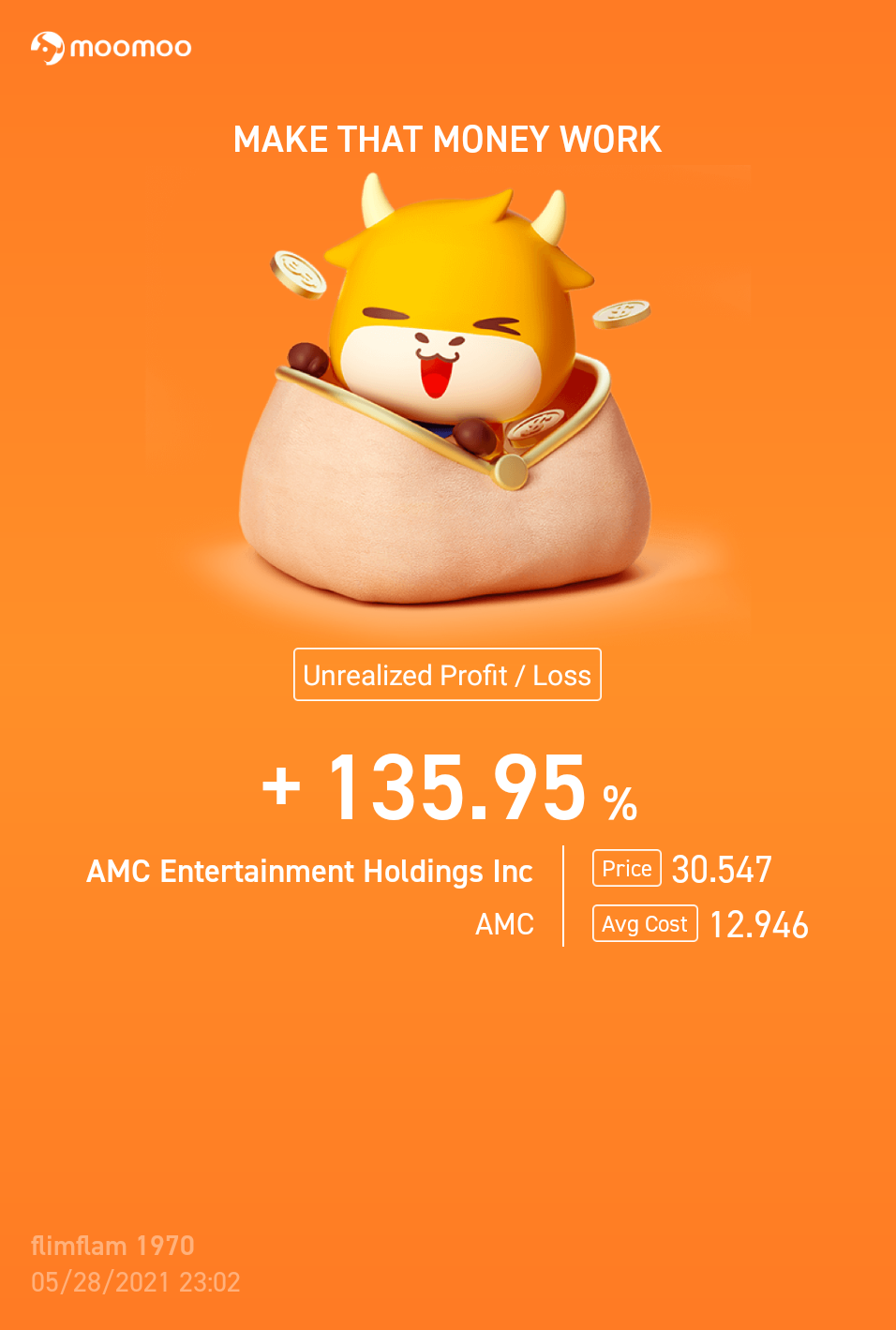 $AMC院线 (AMC.US)$ 让我们继续保持火车行驶！