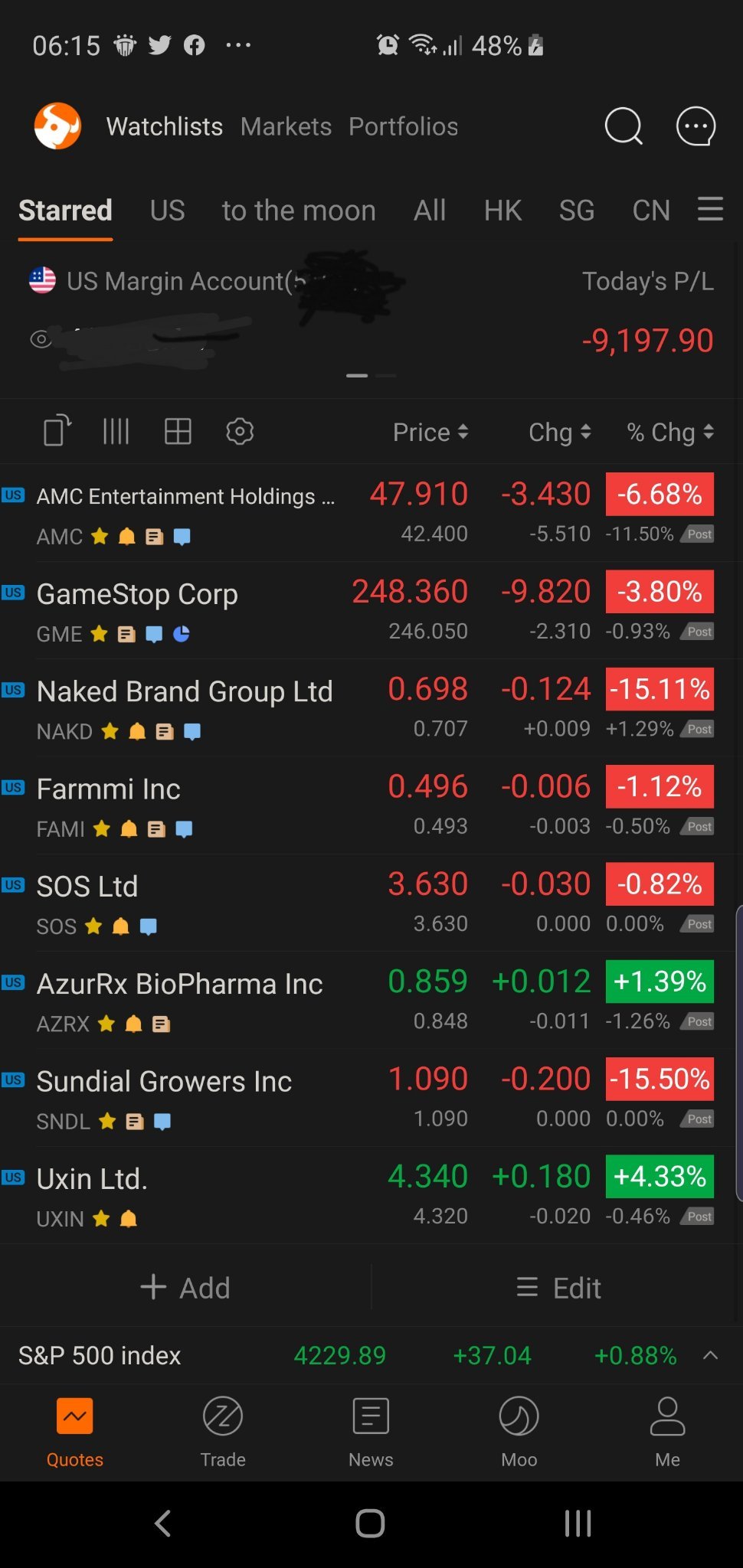 $AMC院線 (AMC.US)$ 人生有時候很難，它永遠不會停止讓你受挫。你可以跌倒並且輸掉許多次戰役，只要能更堅強站起來就沒問題。 永遠不要讓恐懼成為你失敗的原因，每次因為恐懼跌倒後，你將無法恢復並更堅強地爬起來。  為了你的未來而戰，相信自己的直覺和能力。成功只會降臨在不斷努力後的少數人身上。這就是大多數人失敗的原...