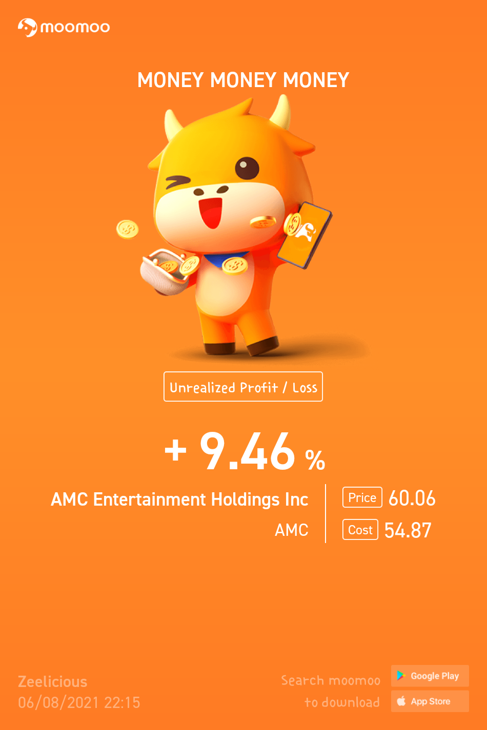 $AMCエンターテインメント クラスA (AMC.US)$   行け行け行け！足りないよ！