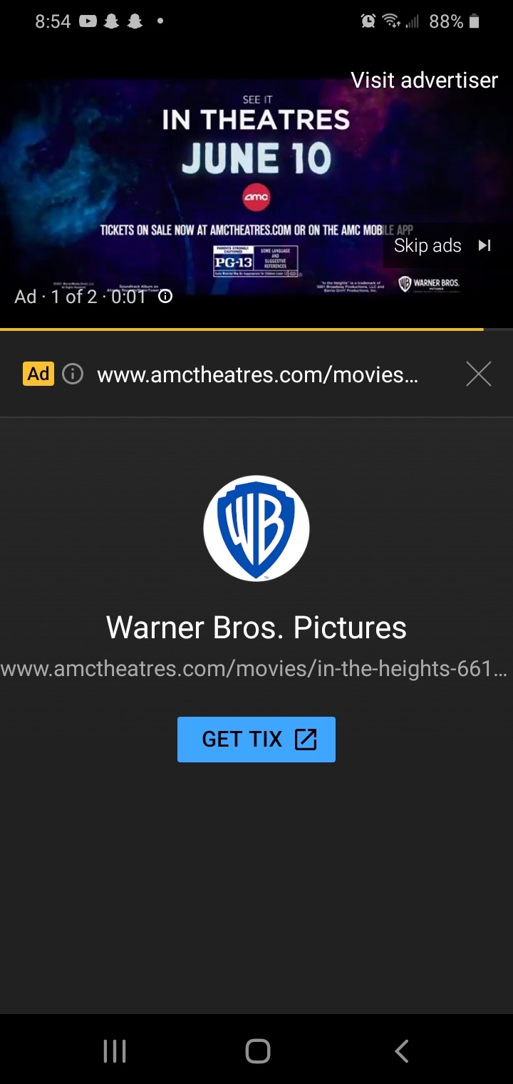 $AMC Entertainment (AMC.US)$ Getting ads for amc movies! Gotta love to see that!