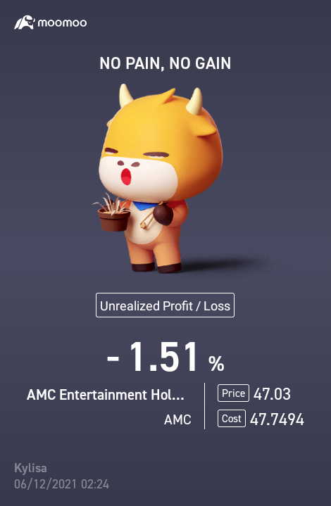 $AMCエンターテインメント クラスA (AMC.US)$ ホールドとバイは売らないでください ~~~~~