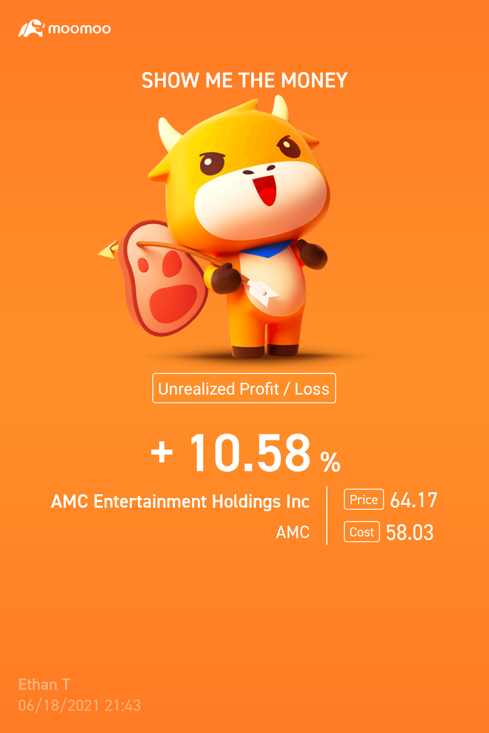 $AMC院線 (AMC.US)$ 讓我們走，讓我們走... 往上