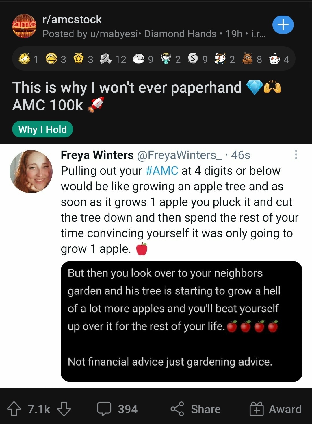 Not financial advice but gardening advice lmao 🤣