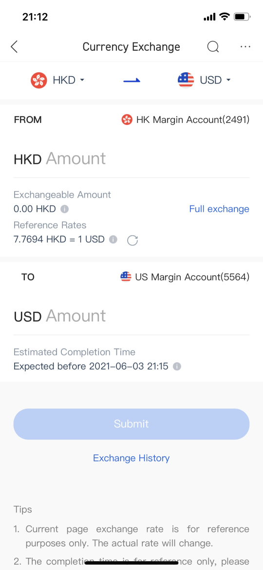 How to create a currency conversion request?