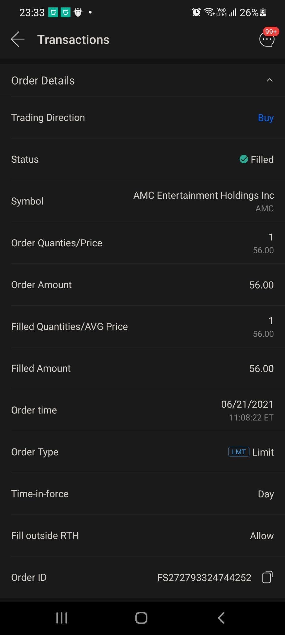 $AMC院线 (AMC.US)$ 通过出售我的1个免费的推特，又买了1个！