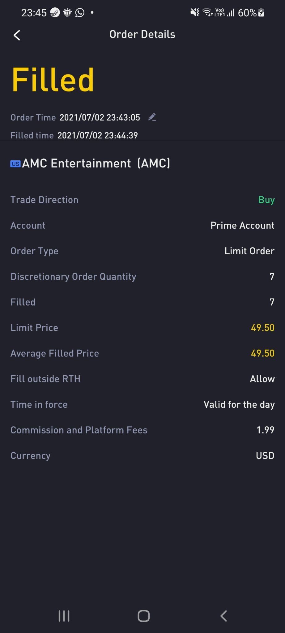 $AMC Entertainment (AMC.US)$ bought in all i can alr....