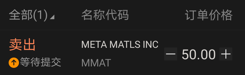 $Meta Materials (MMAT.US)$