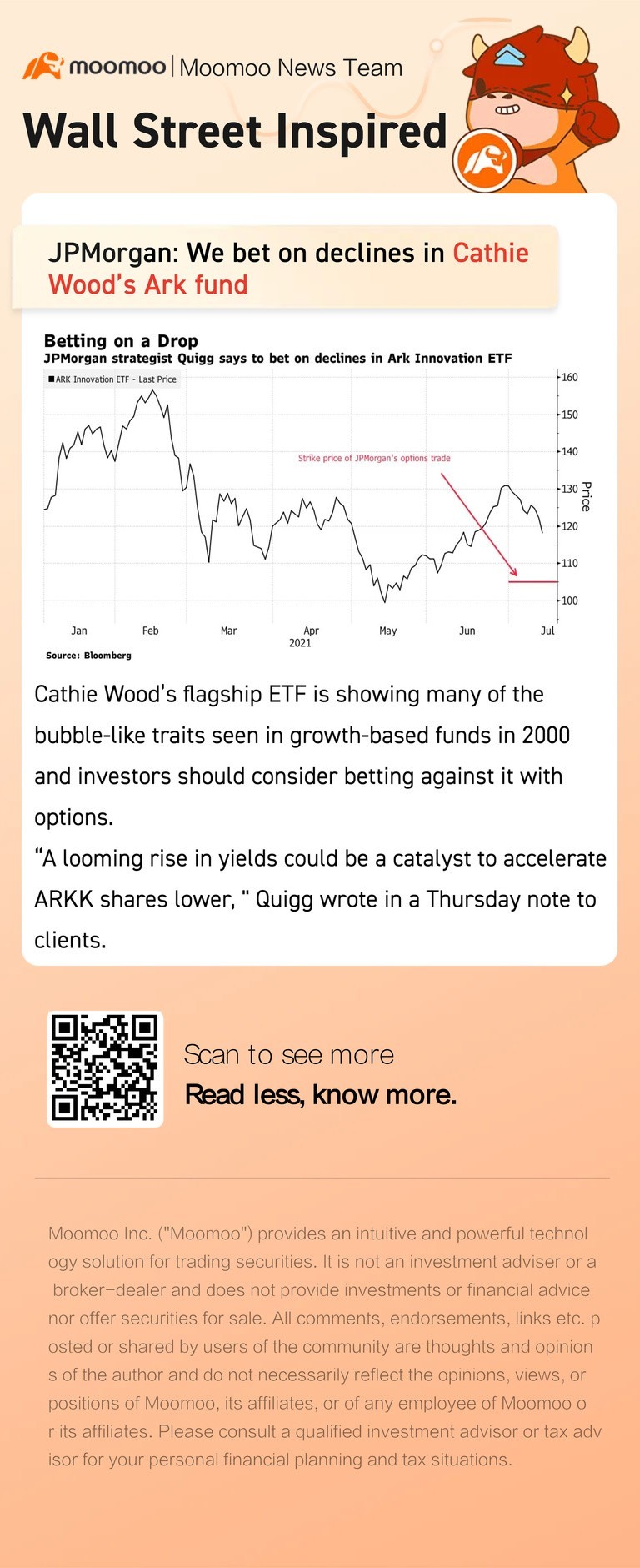 JPMorgan: We bet on declines in Cathie Wood's Ark fund