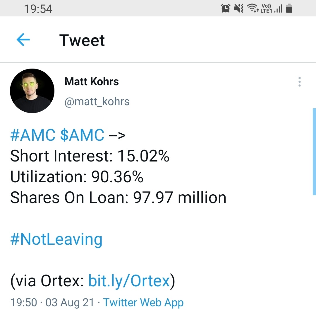 $AMC院線 (AMC.US)$ 實際短期利息更新。