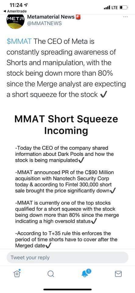 $Meta Materials (MMAT.US)$