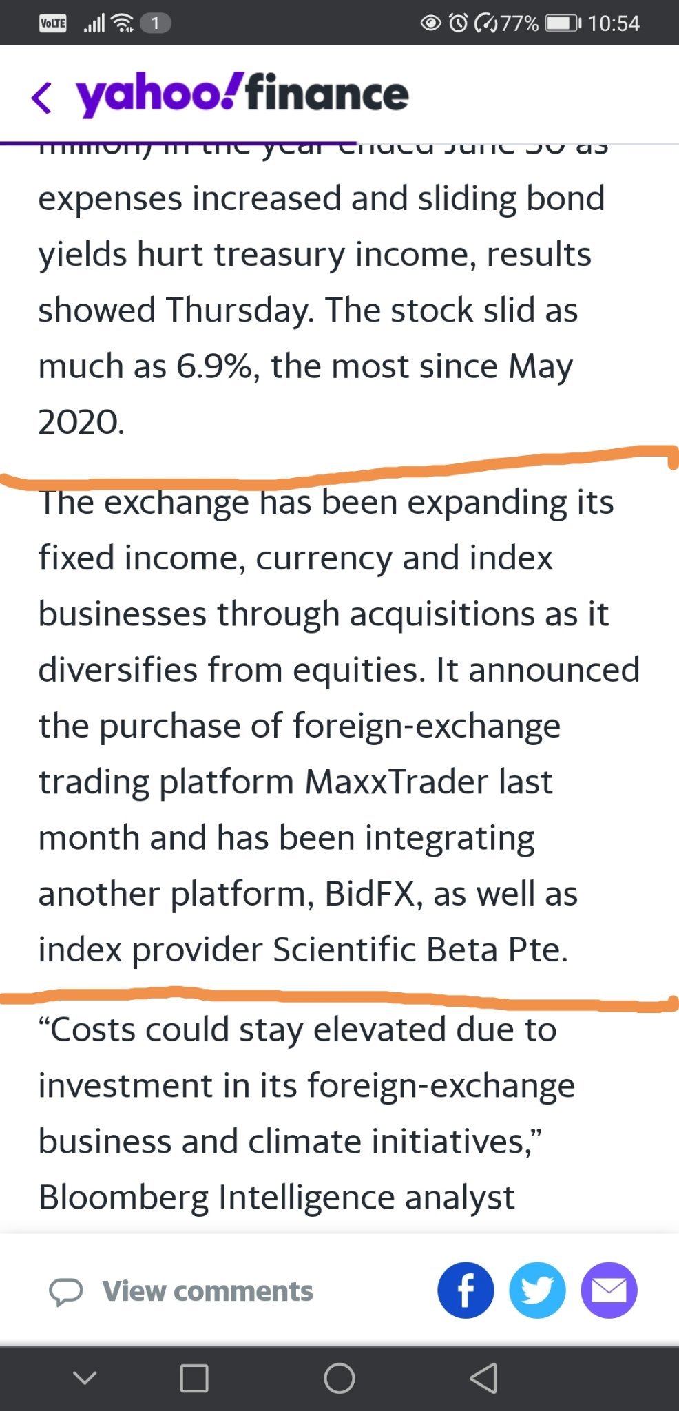 $新加坡交易所 (S68.SG)$ https://sg.finance.yahoo.com/news/singapore-exchange-tumbles-from-13-year-high-as-profit-drops-074325353.html