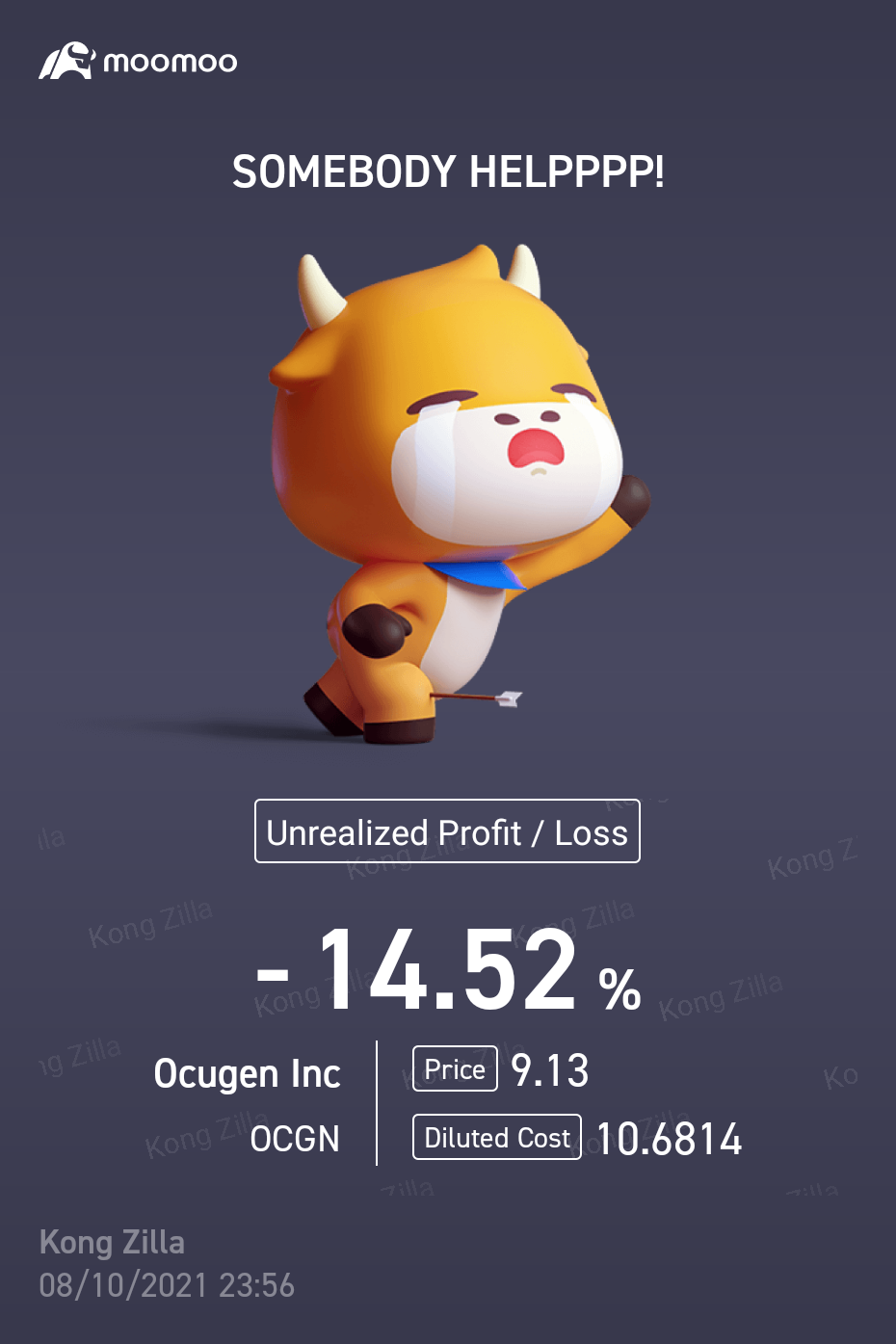 $オキュジェン (OCGN.US)$ まだ待っています... 💪💪💪