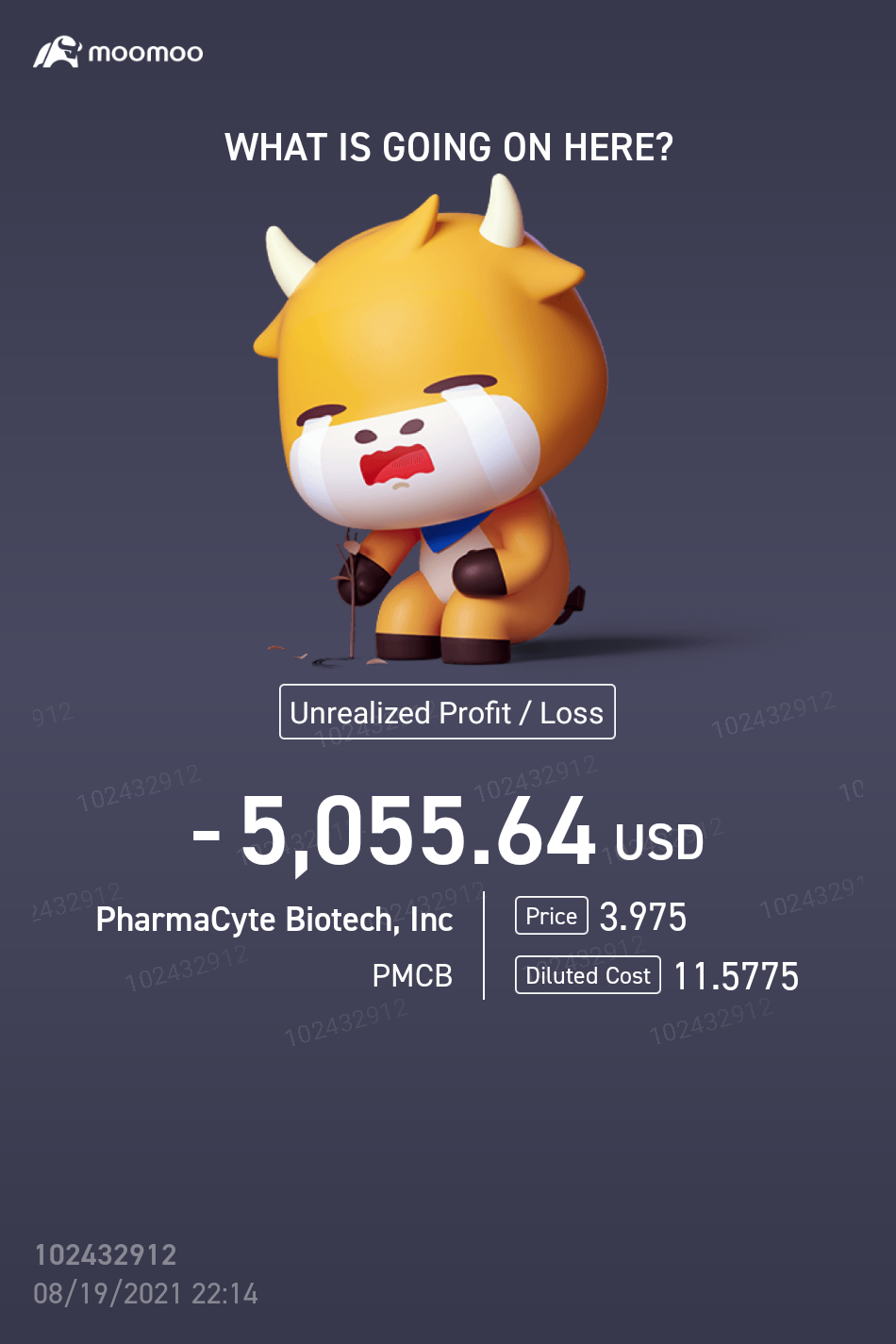 $PharmaCyte Biotech (PMCB.US)$  WTF [Bomb]