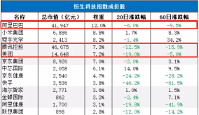 港股科技指数的命门- “快速纳入机制”