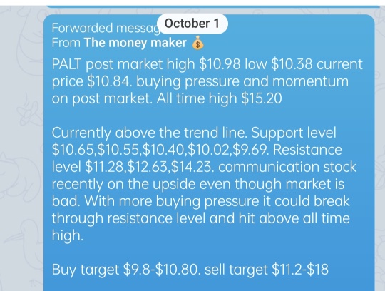 technical analysis and prediction