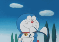 每週熱鬧:多啦 A 夢遇上穆母雕像。