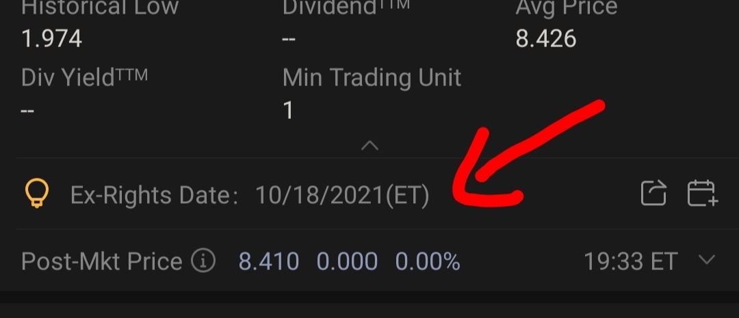 $undefined (JCS.US)$ 株式権利除権日とは何を意味するのですか？