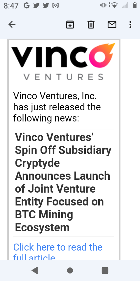 $Vinco Ventures (BBIG.US)$  好消息