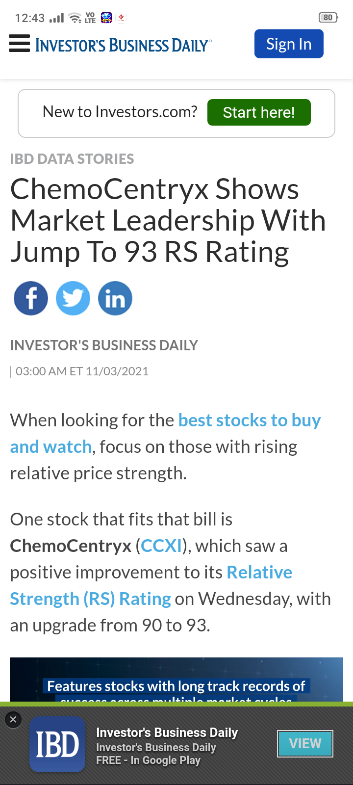 $ChemoCentryx (CCXI.US)$