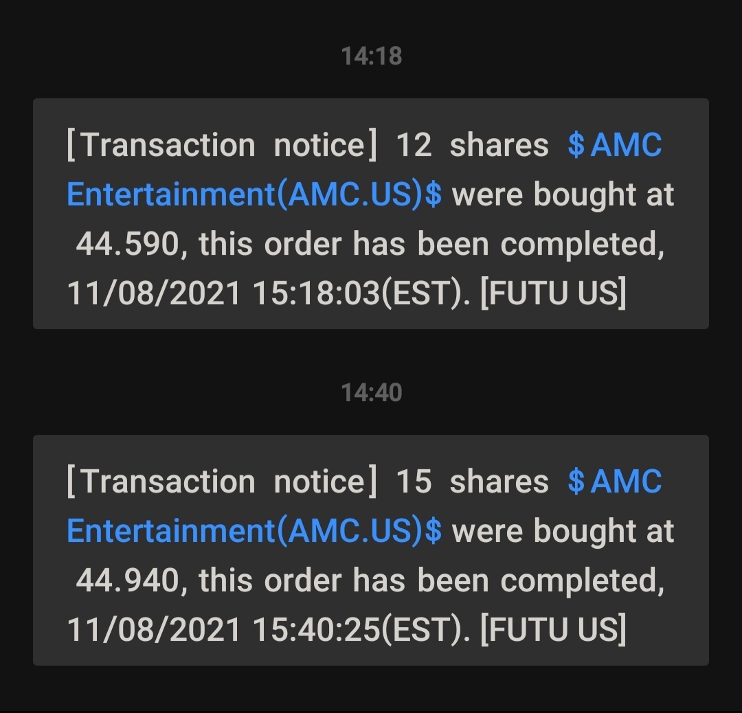 $AMCエンターテインメント クラスA (AMC.US)$ 合成材料をもっと買いました。ははは